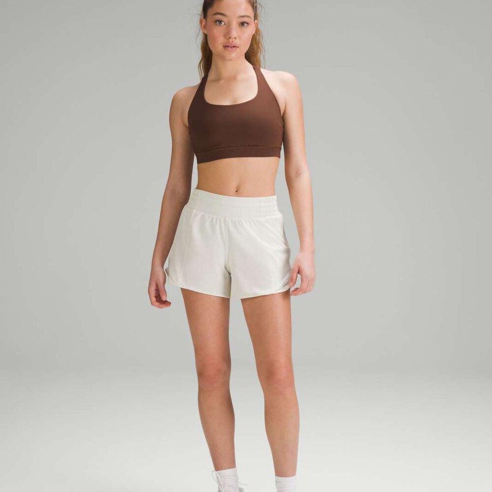 Lululemon Hotty Hot High-Rise Lined Short 4" Colourbone